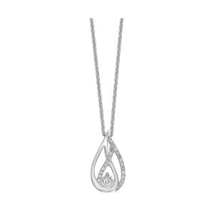 Silver Diamond 1/10Ctw Pendant