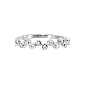 14Kt White Gold Diamond 1/5Ctw Ring