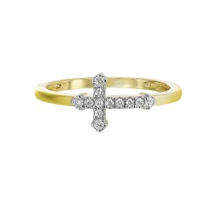 14Kt Yellow Gold Diamond 1/10Ctw Ring