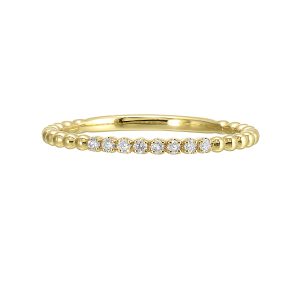14Kt Yellow Gold Diamond 1/20Ctw Ring