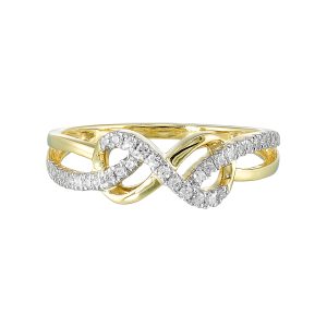 10Kt Yellow Gold Diamond 1/6Ctw Ring