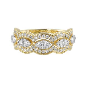 14Kt Yellow Gold Diamond 3/4Ctw Ring