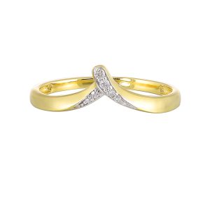 14Kt Yellow Gold Diamond 1/20Ctw Ring