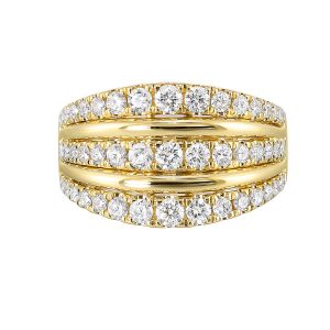 14Kt Yellow Gold Diamond 1Ctw Ring