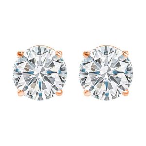 14Kt Rose Gold Diamond 1Ctw Earring