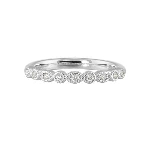 14Kt White Gold Diamond 1/10Ctw Ring