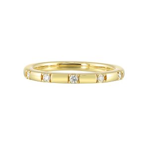 14Kt Yellow Gold Diamond 1/10Ctw Ring