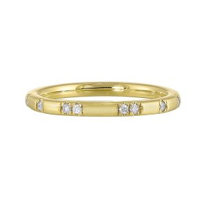 14Kt Yellow Gold Diamond 1/12Ctw Ring