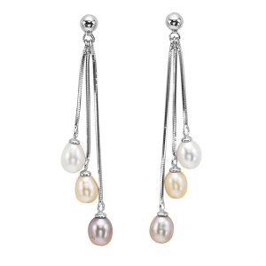Silver Pearl Earring
