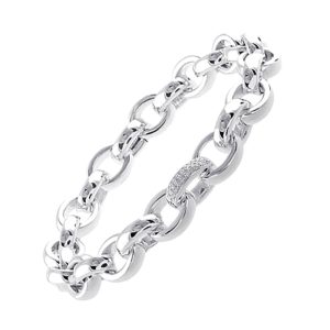 Silver Diamond 1/10Ctw Bracelet
