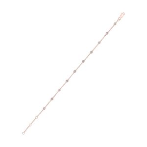 14Kt Rose Gold Diamond 1/2Ctw Bracelet
