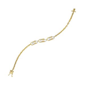 10Kt Yellow Gold Diamond 1/7Ctw Bracelet