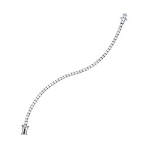 14Kt White Gold Diamond 4Ctw Bracelet