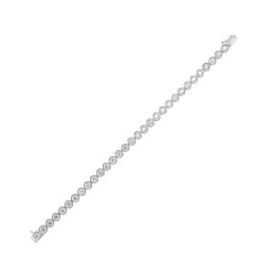 14Kt White Gold Diamond 3Ctw Bracelet