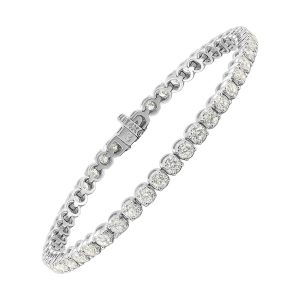 14Kt White Gold Diamond 5Ctw Bracelet