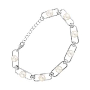 Silver Pearl Bracelet