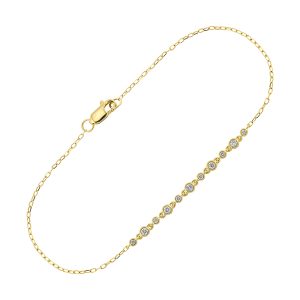 14Kt White Gold Diamond 1/6Ctw Bracelet