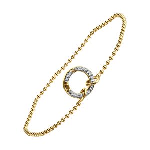 14Kt Yellow Gold Diamond 1/20Ctw Bracelet