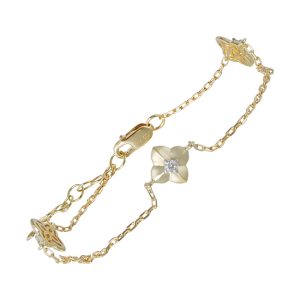 14Kt Yellow Gold Diamond 1/10Ctw Bracelet