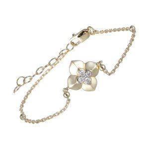 14Kt Yellow Gold Diamond 1/12Ctw Bracelet