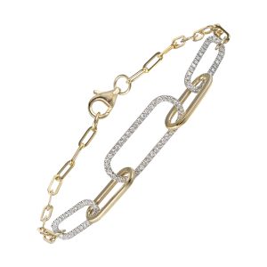 14Kt Yellow Gold Diamond 1/4Ctw Bracelet