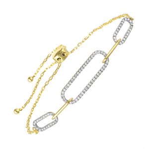 14Kt Yellow Gold Diamond 1/4Ctw Bracelet