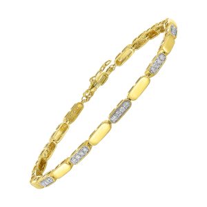 14Kt Yellow Gold Diamond 1/3Ctw Bracelet