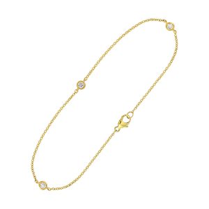 14Kt Yellow Gold Diamond 1/7Ctw Bracelet