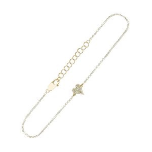 14Kt Yellow Gold Diamond 1/20Ctw Bracelet