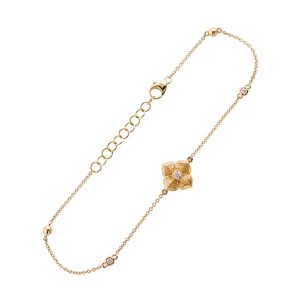 14Kt Yellow Gold Diamond 1/15CTW Bracelet