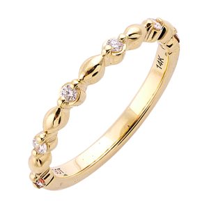 14Kt Yellow Gold Diamond 1/8Ctw Ring