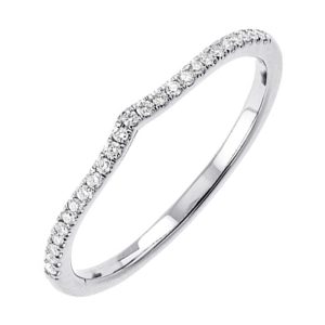 14Kt White Gold Diamond 1/8Ctw Ring