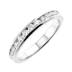 89 Facet 14Kt White Gold Diamond 1/2Ctw Ring