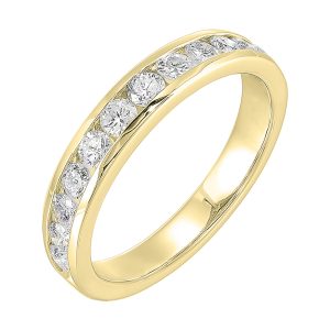89 Facet 14Kt Yellow Gold Diamond 3/4Ctw Ring
