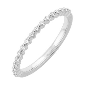 89 Facet 14Kt White Gold Diamond 1/6Ctw Ring