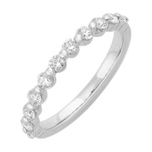 89 Facet 14Kt White Gold Diamond 1/2Ctw Ring