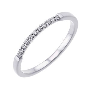 89 Facet 14Kt White Gold Diamond 1/10Ctw Ring
