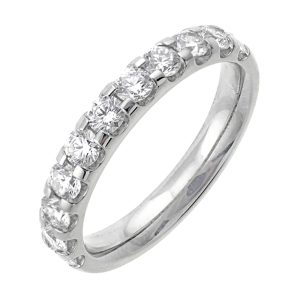89 Facet 14Kt White Gold Diamond 1Ctw Ring