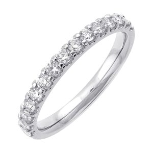 89 Facet 14Kt White Gold Diamond 1/2Ctw Ring