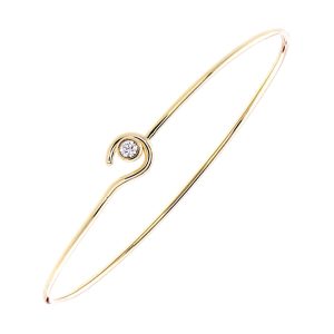 14Kt Yellow Gold Diamond 1/10Ctw Bangle