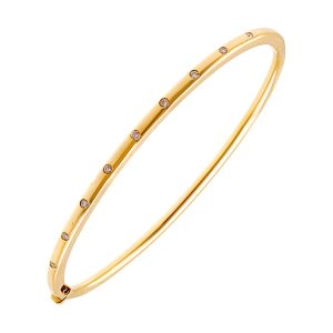 14Kt Yellow Gold Diamond 1/7Ctw Bangle