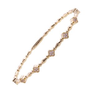 14Kt Yellow Gold Diamond 1/3Ctw Bangle