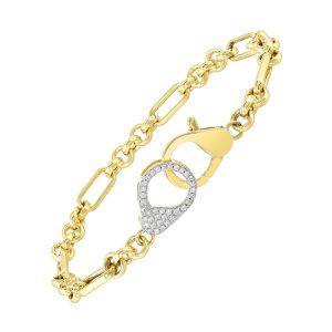 14Kt Yellow Gold Diamond 1/5Ctw Charm
