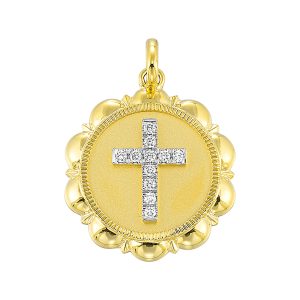 14Kt Yellow Gold Diamond 1/20Ctw Charm