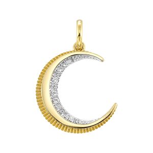 14Kt Yellow Gold Diamond 1/20Ctw Charm