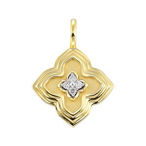 14Kt Yellow Gold Diamond 1/25Ctw Charm