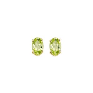 14Kt Yellow Gold Peridot 3/4Ctw Earring