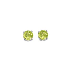 14Kt White Gold Peridot 3/4Ctw Earring
