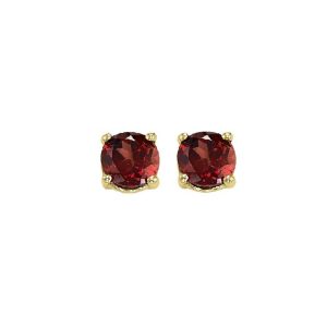 14Kt Yellow Gold Garnet 1Ctw Earring