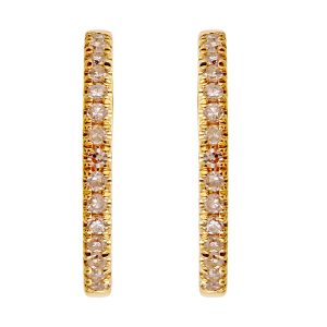 10Kt Yellow Gold Diamond 1/25Ctw Earring